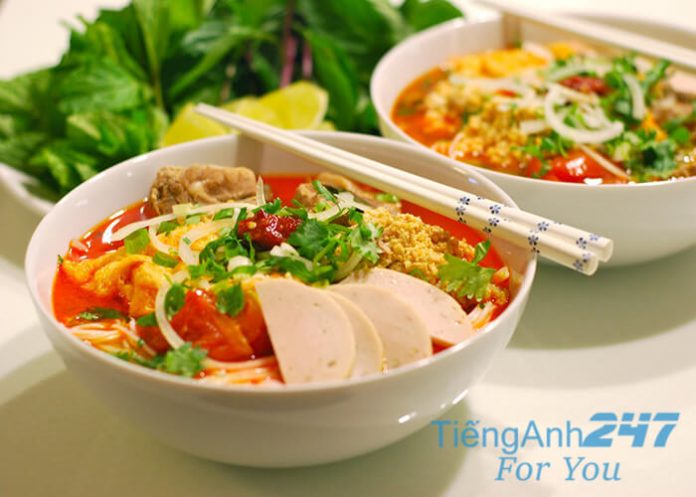Từ vựng tiếng Anh về món ăn Việt Nam